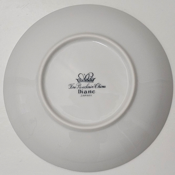 Diane by Fine China of Japan Blue Flower Scrolls Dessert / Fruit Sauce Bowl - Picture 7 of 10